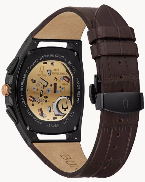 Bulova correa de cuero sale