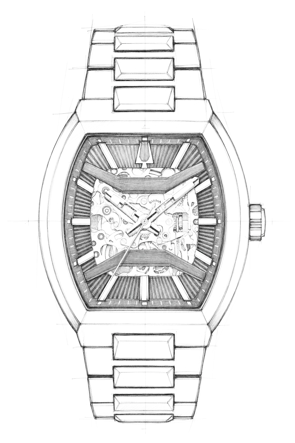 Watch technical diagram