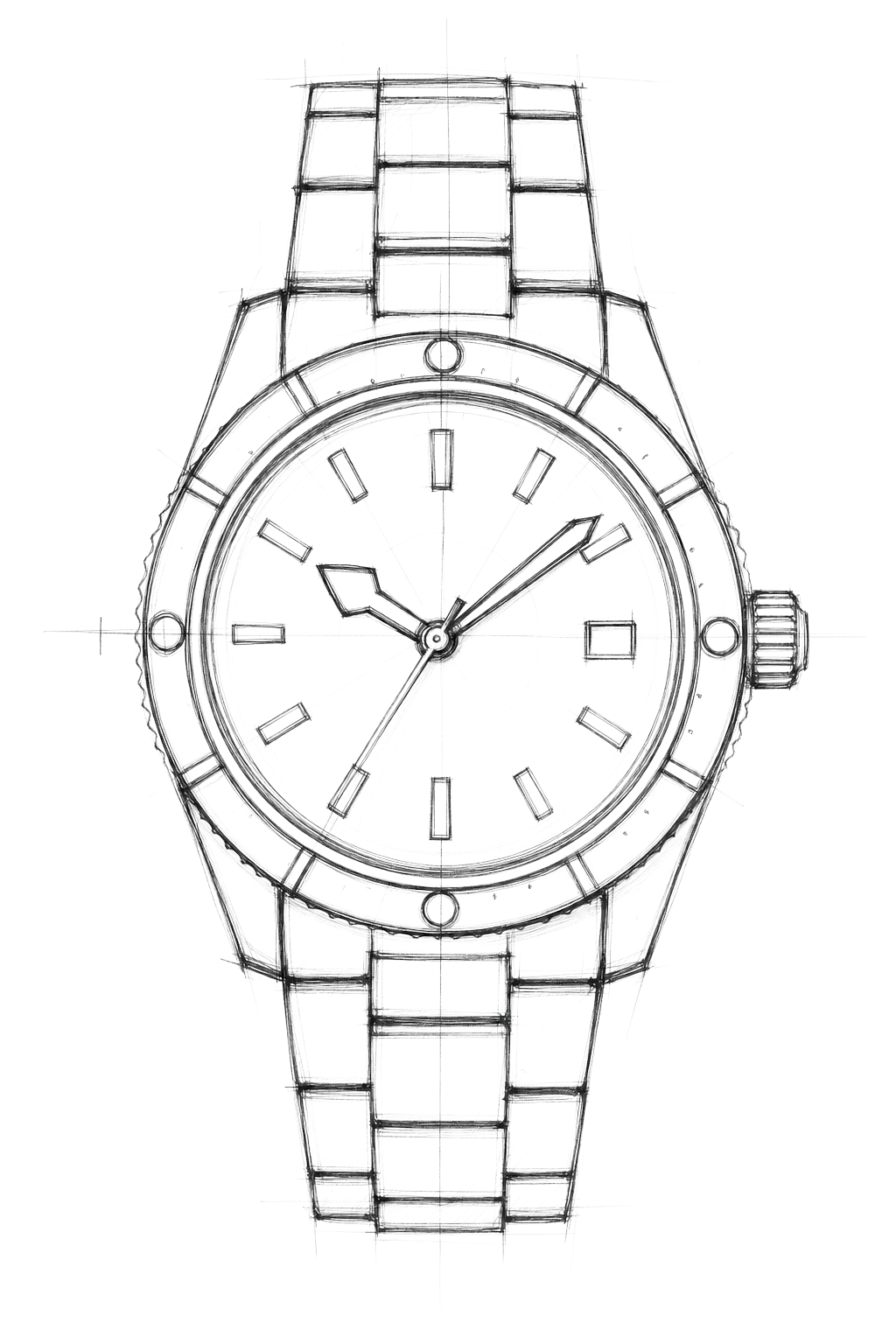 Watch technical diagram