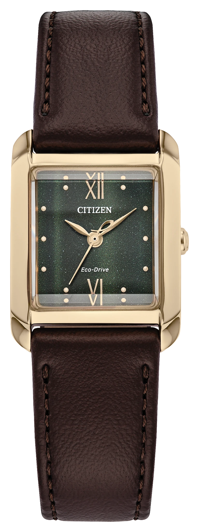 Citizen L Bianca Green Dial Apple Leather Strap EW5593-13X | CITIZEN