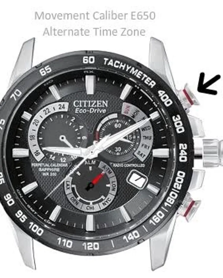 PCAT - Men's Eco-Drive AT4004-52E 5 Timezone Atomic Watch | CITIZEN PCAT - Men's Eco-Drive AT4004-52E 5 Timezone Atomic Watch | CITIZEN