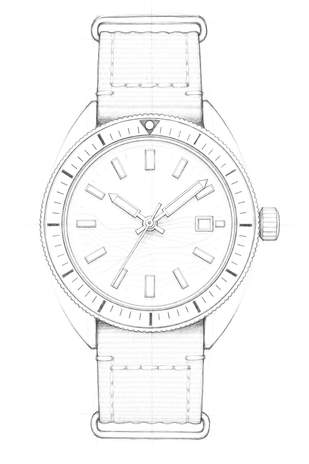 Watch technical diagram