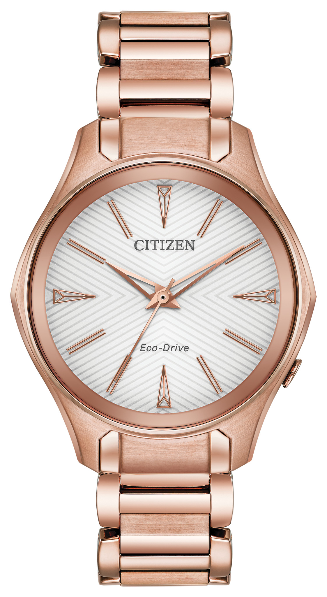 Modena - Ladies Eco-Drive EM0593-56A Pink Steel Watch | CITIZEN