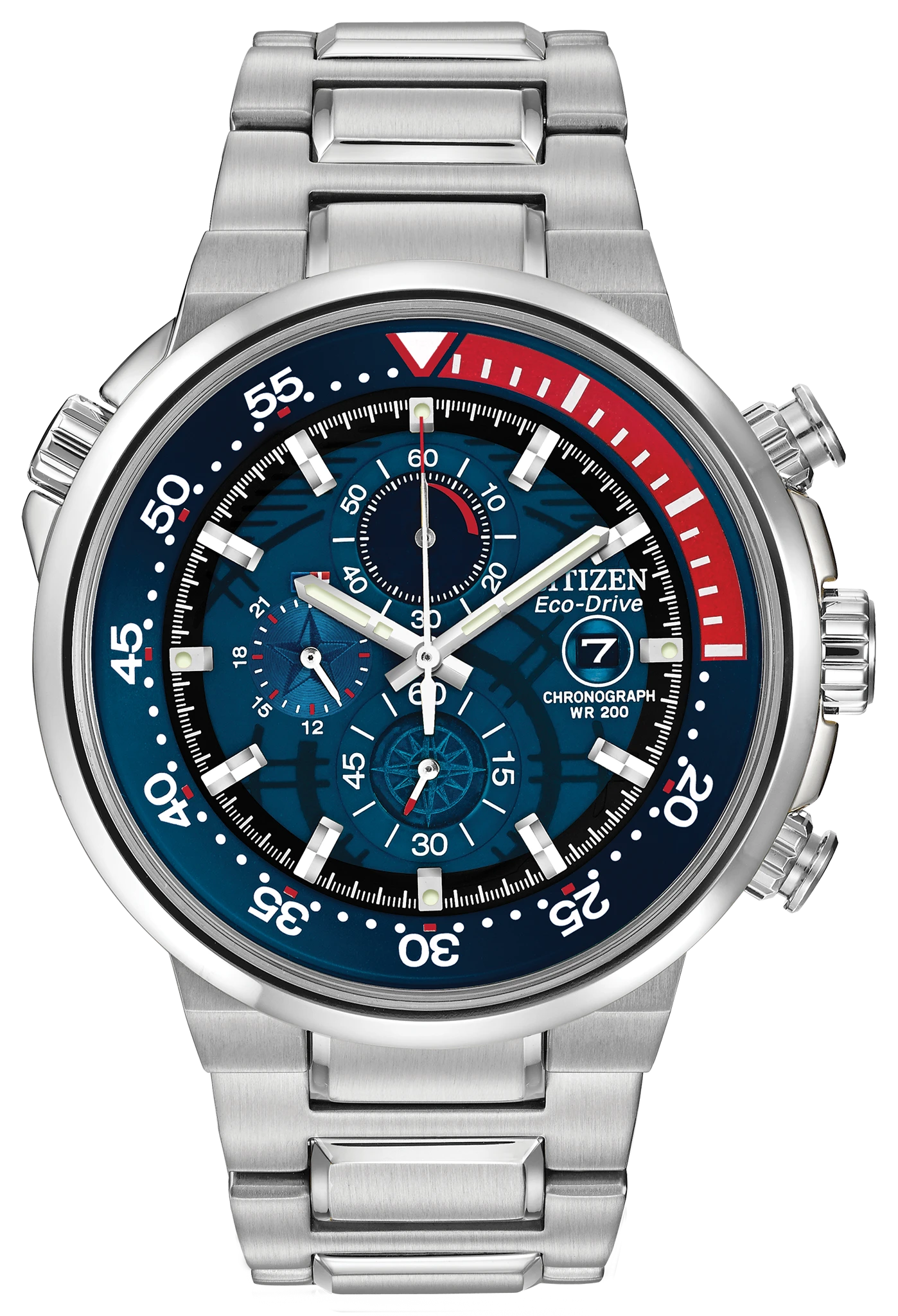 Endeavor Blue Dial Stainless Steel Bracelet CA0440-51L | CITIZEN