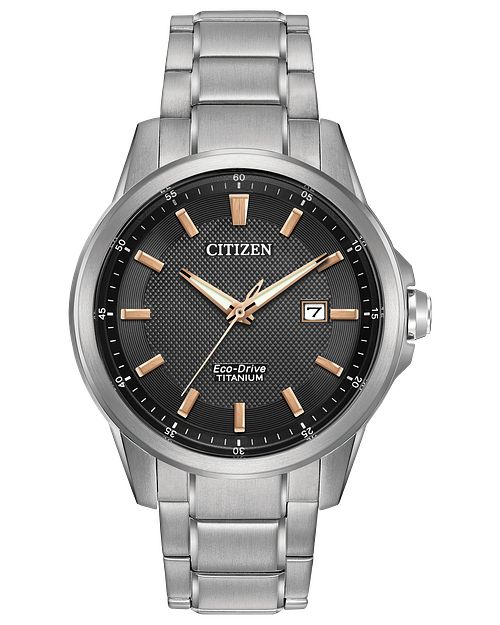 Citizen Chandler Eco-Drive Black Super Titanium Watch | CITIZEN