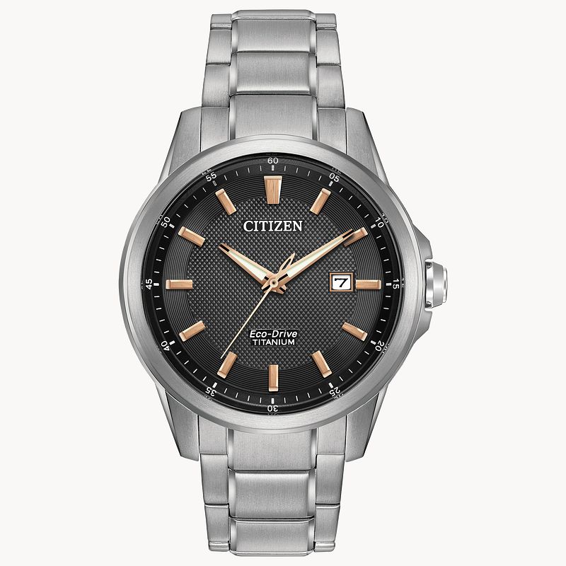 Citizen Chandler Eco-Drive Black Super Titanium Watch | CITIZEN