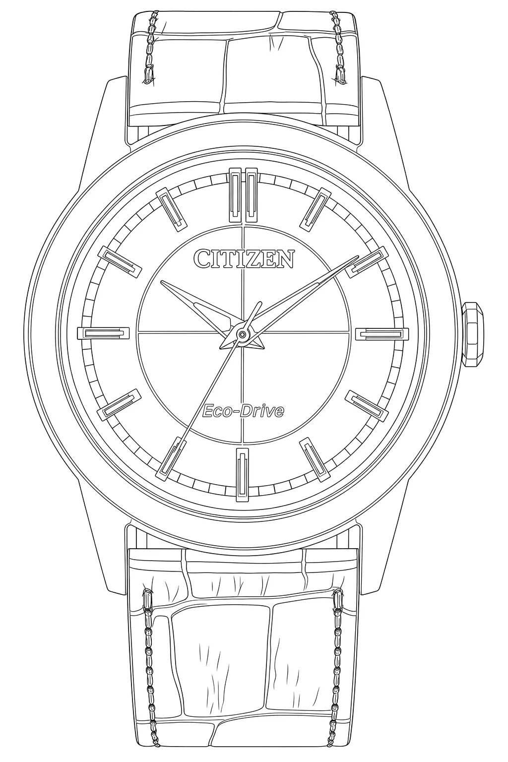 Watch technical diagram