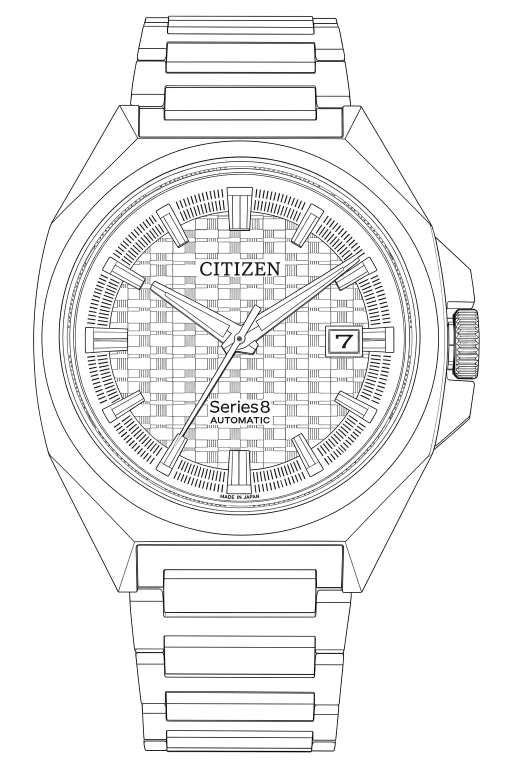 Watch technical diagram