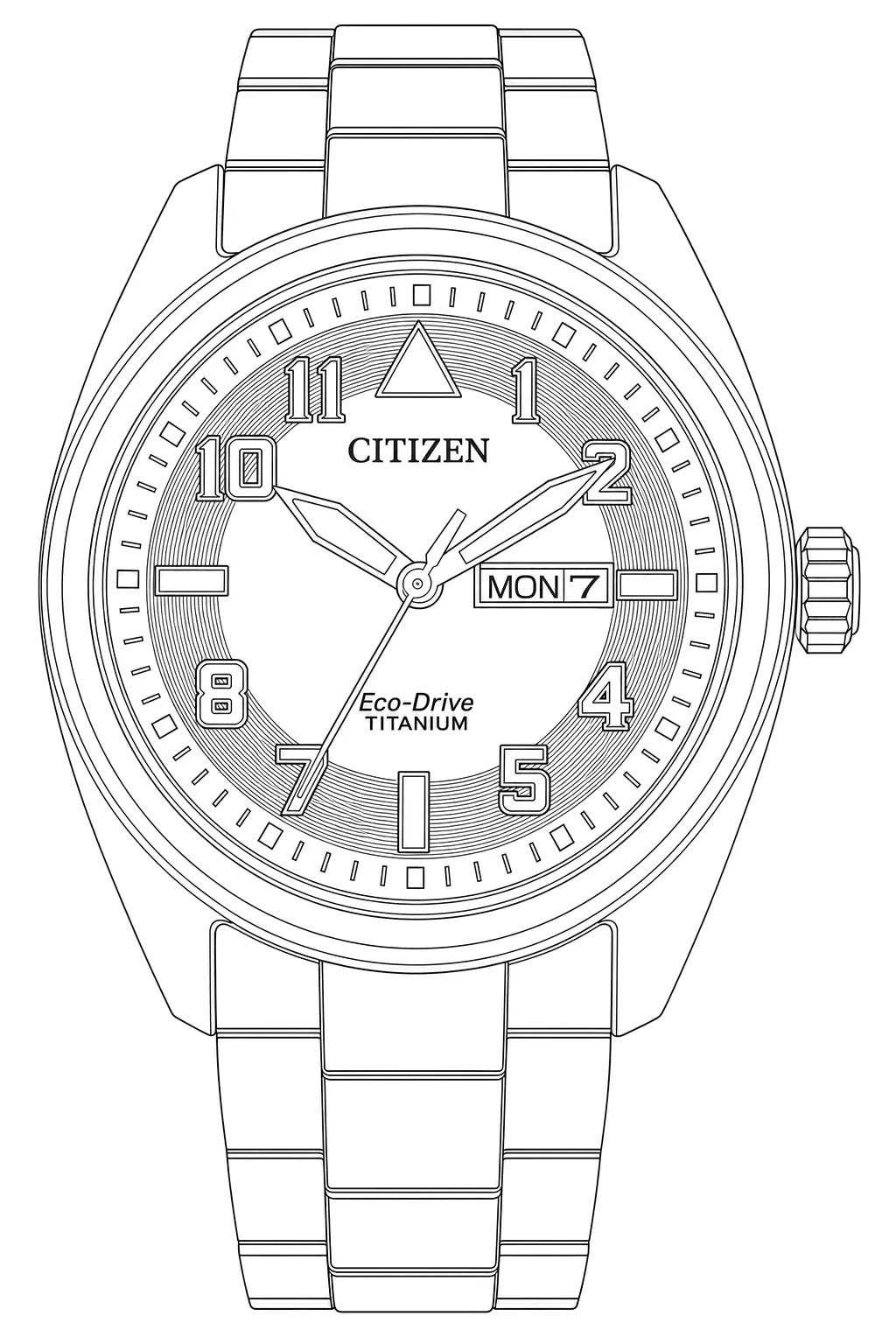 Watch technical diagram