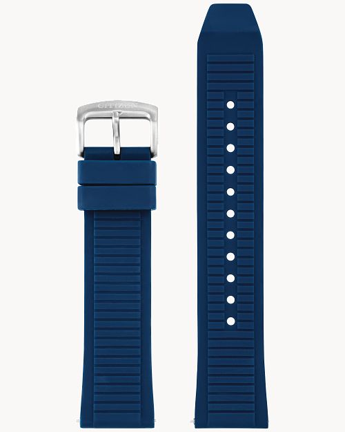Navy Blue Silicone Strap (22mm) image number 0