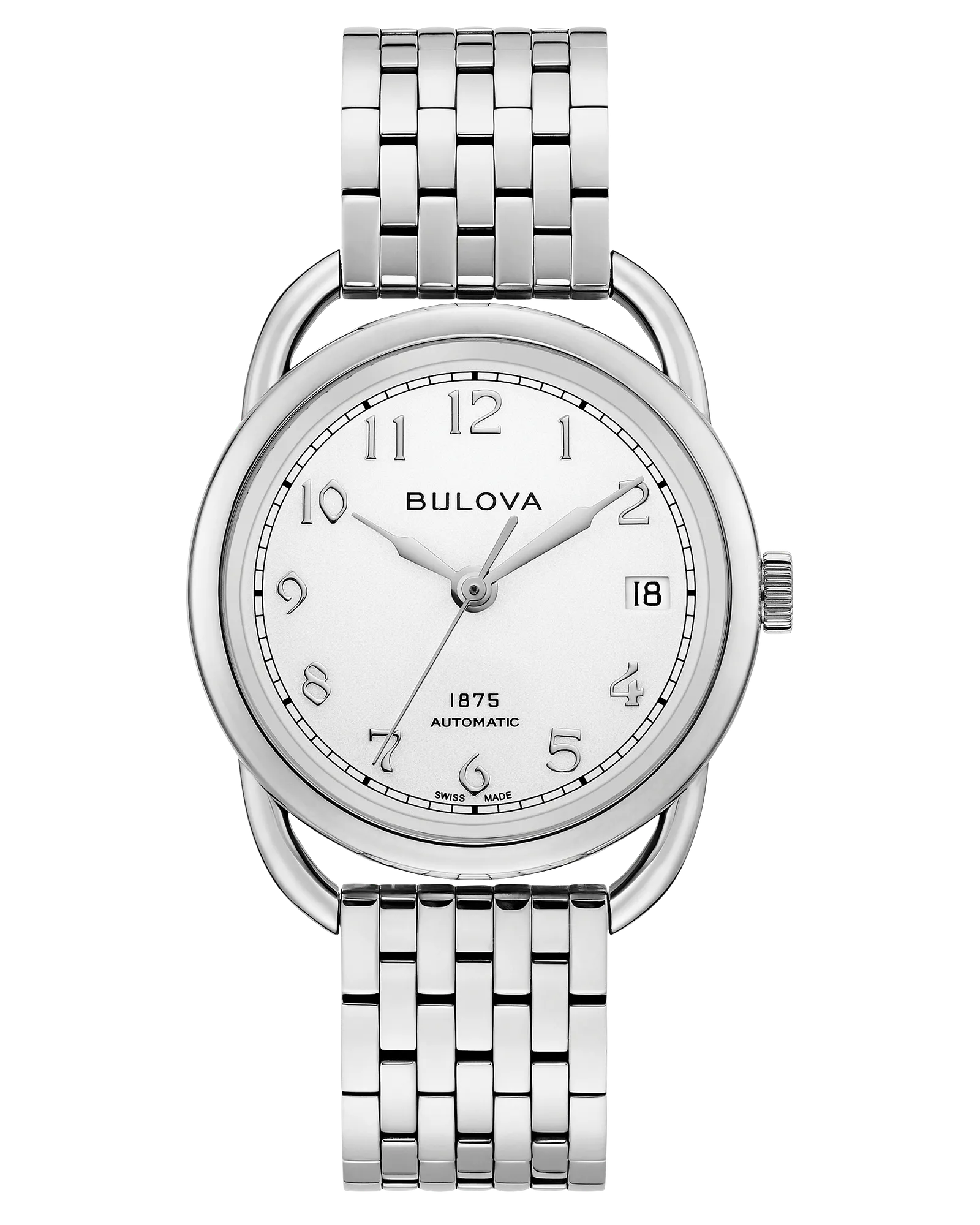 Bulova Silver-Tone Dial Stainless Steel Bracelet Commodore 96M153 — Silver-Tone