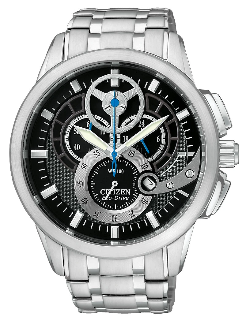 Chandler Black Dial Stainless Steel Bracelet AT2060-52E | CITIZEN