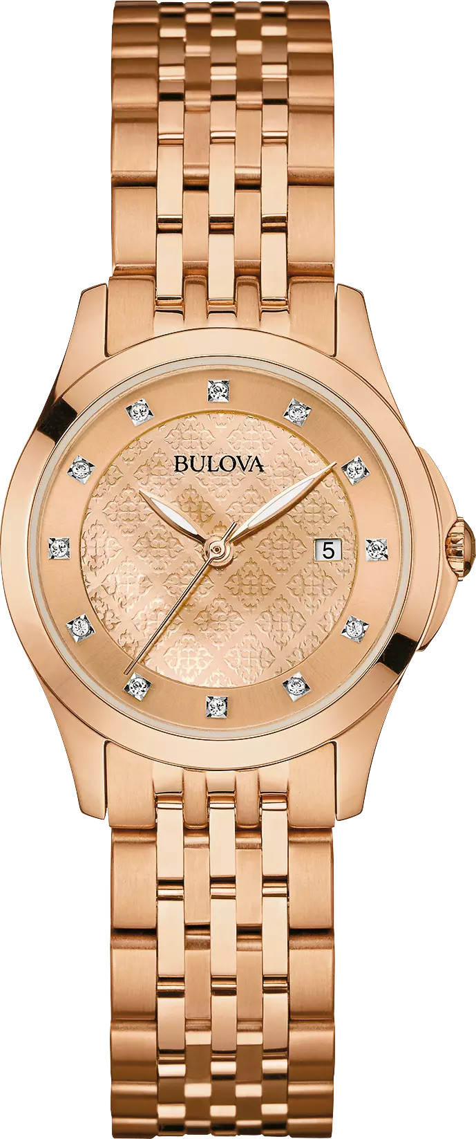 bulova watch 12 diamonds