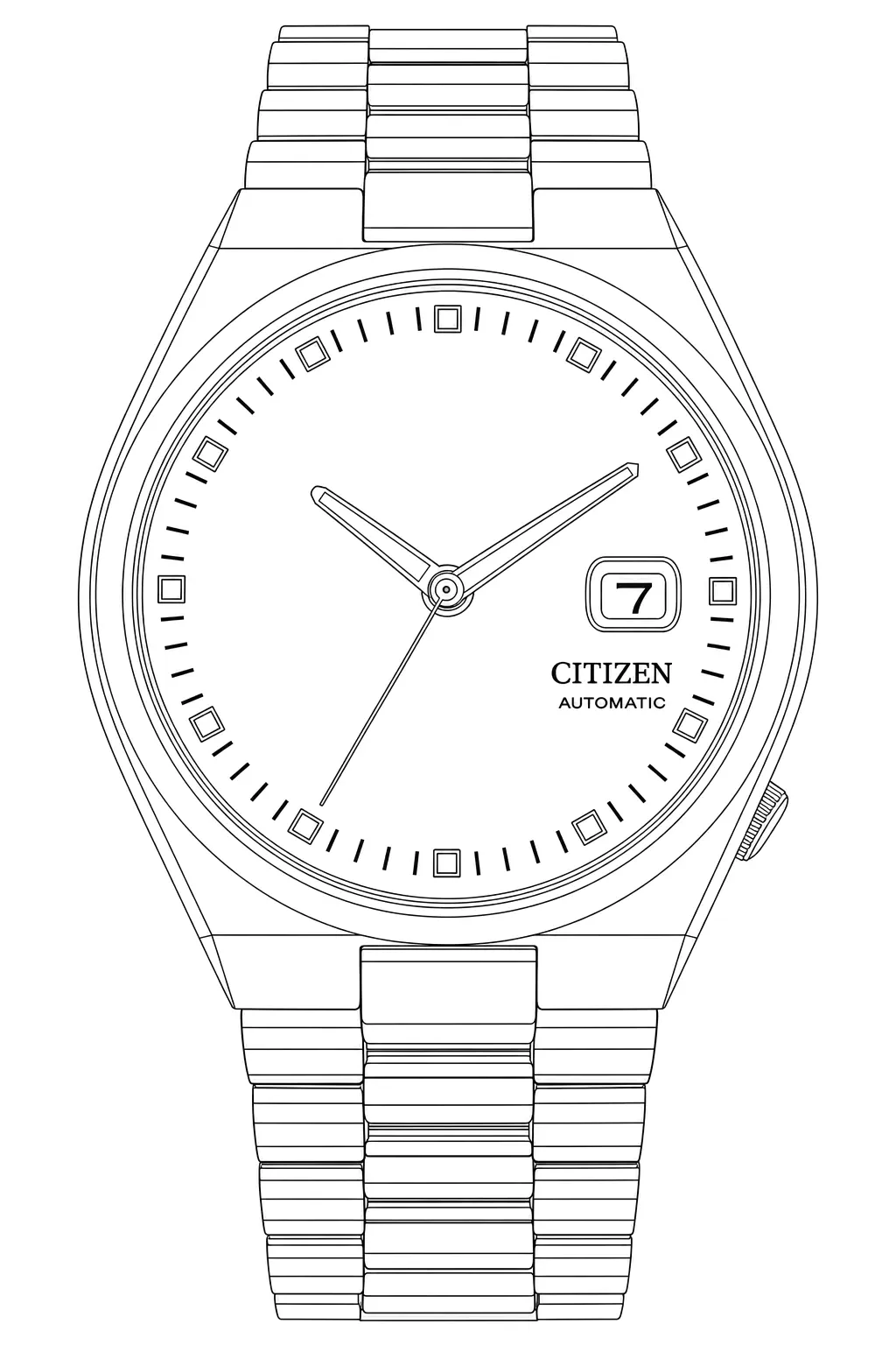 Watch technical diagram