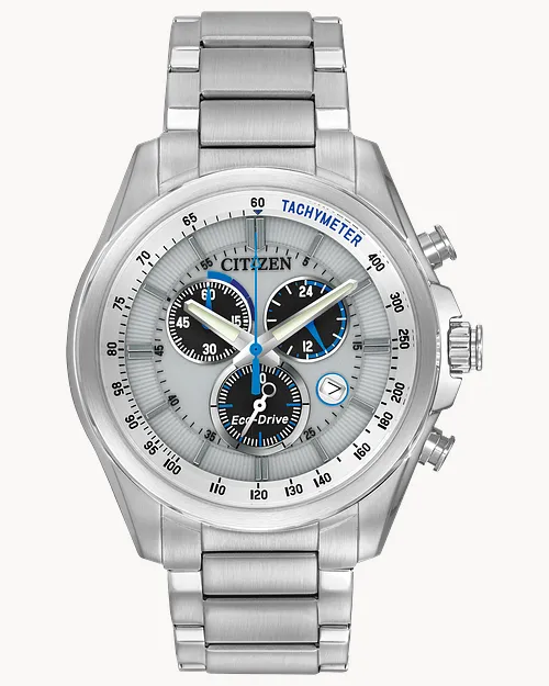 Chandler Silver-Tone Dial Stainless Steel Bracelet AT2130-59A Chandler Silver-Tone Dial Stainless Steel Bracelet AT2130-59A