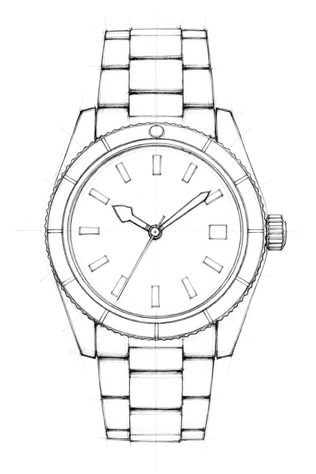 Watch technical diagram