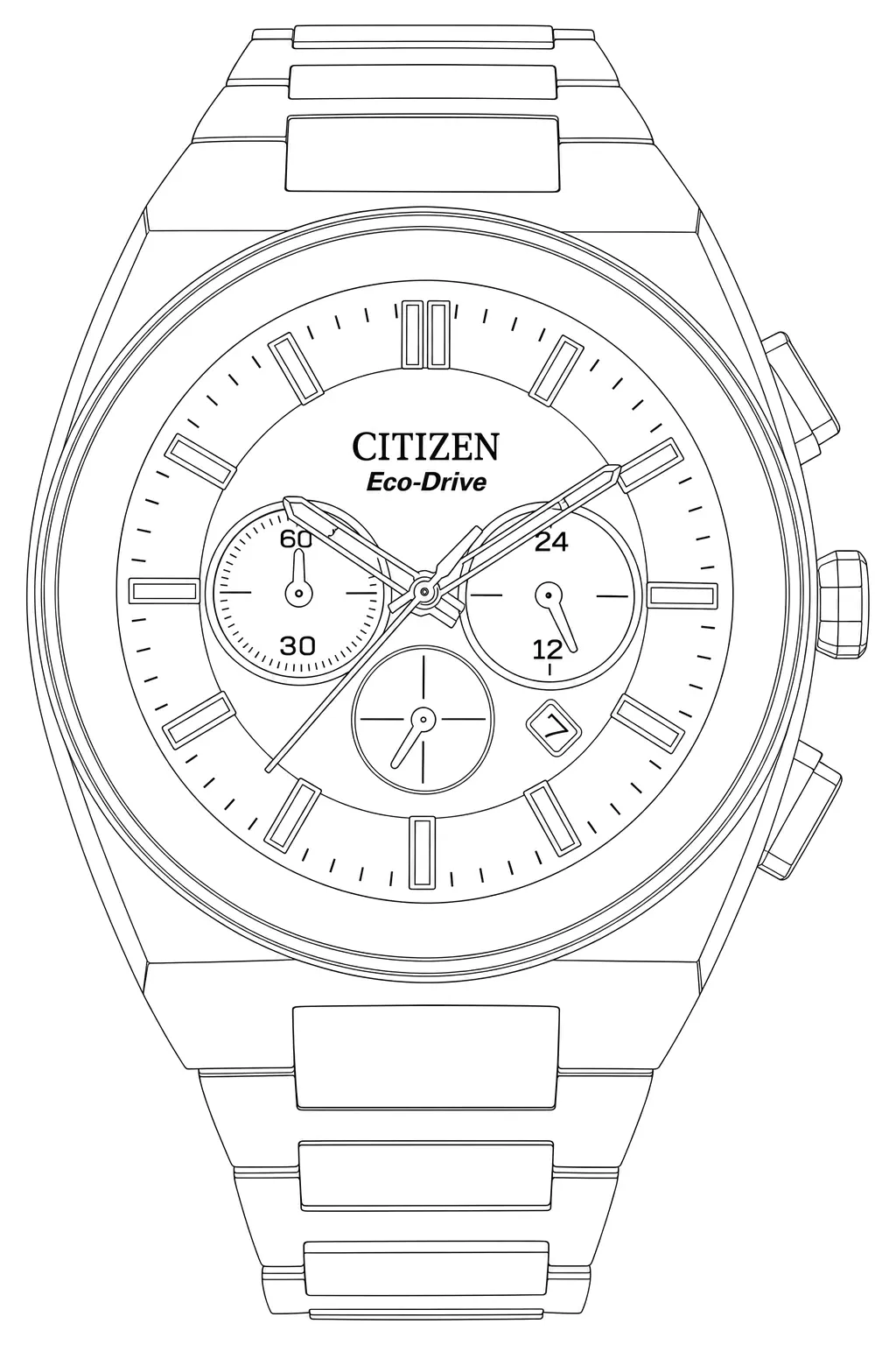 Watch technical diagram