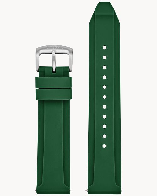 Green Silicone Strap (22mm) image number 0