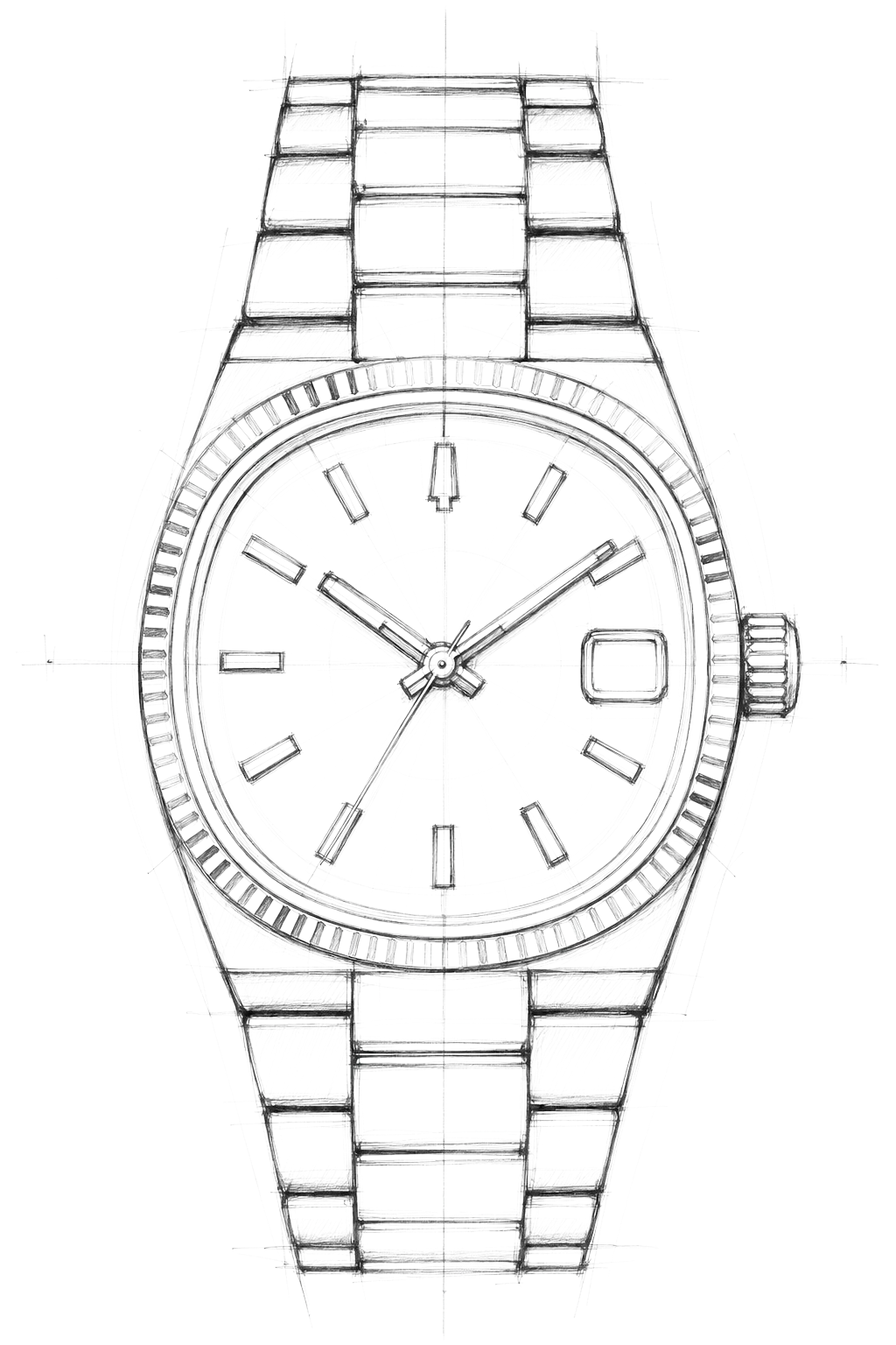 Watch technical diagram