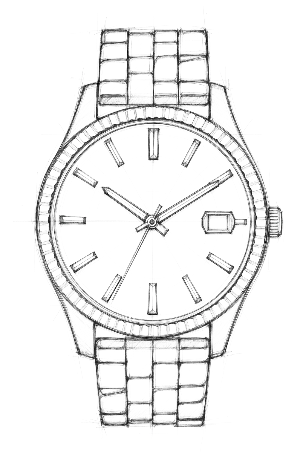 Watch technical diagram