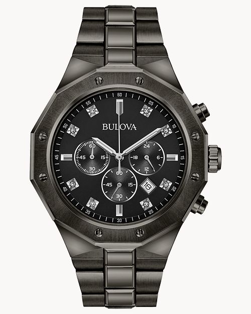 Bulova Classic Men s Matte Grey Diamond Classic Watch Bulova
