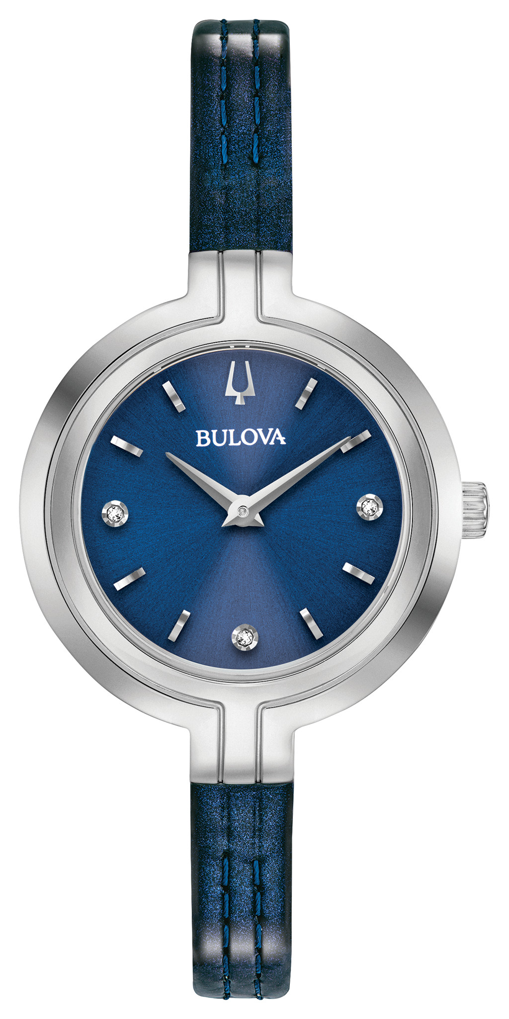 bulova blue diamond watch