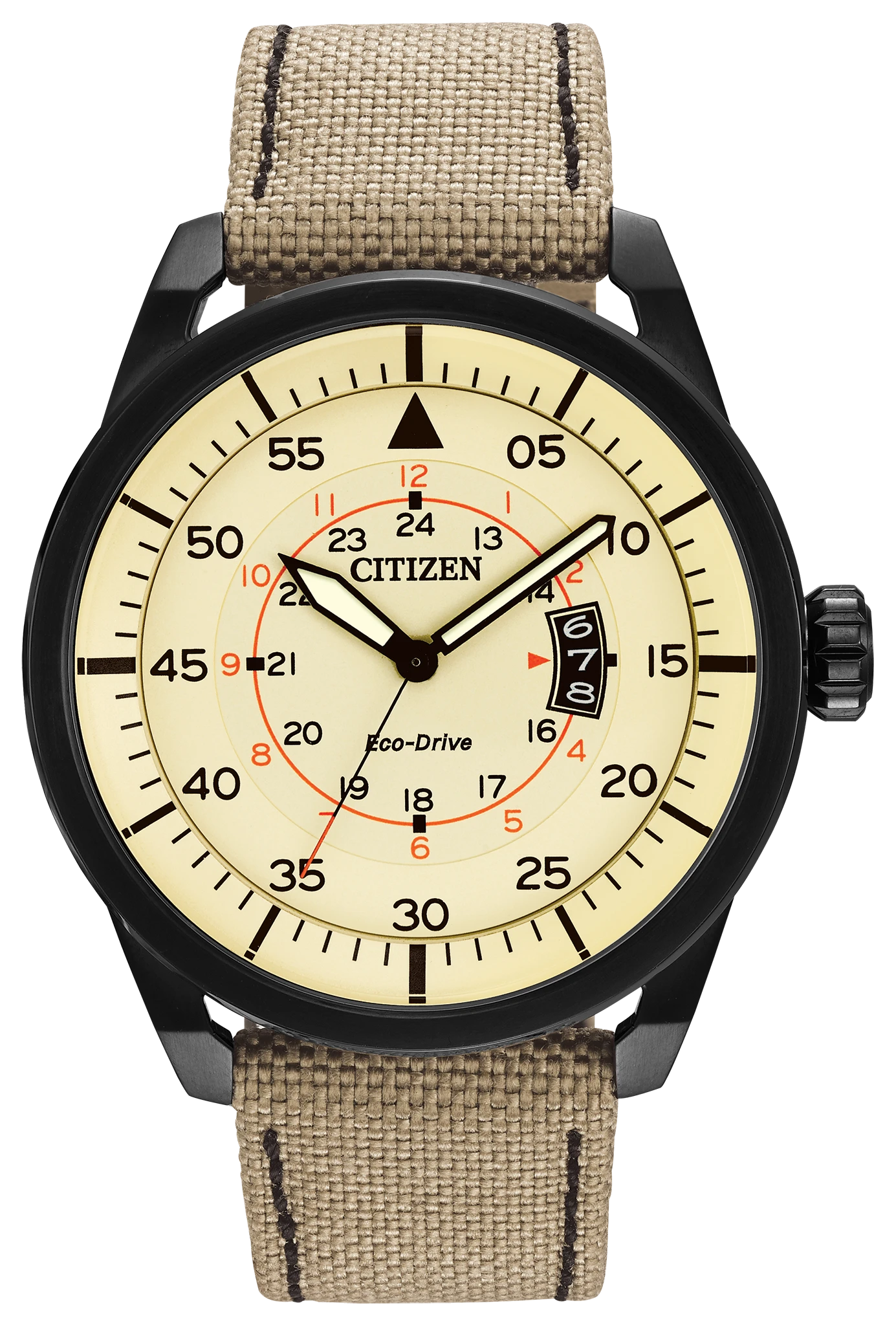 Avion Ivory Dial Nylon Strap AW1368-11X | CITIZEN