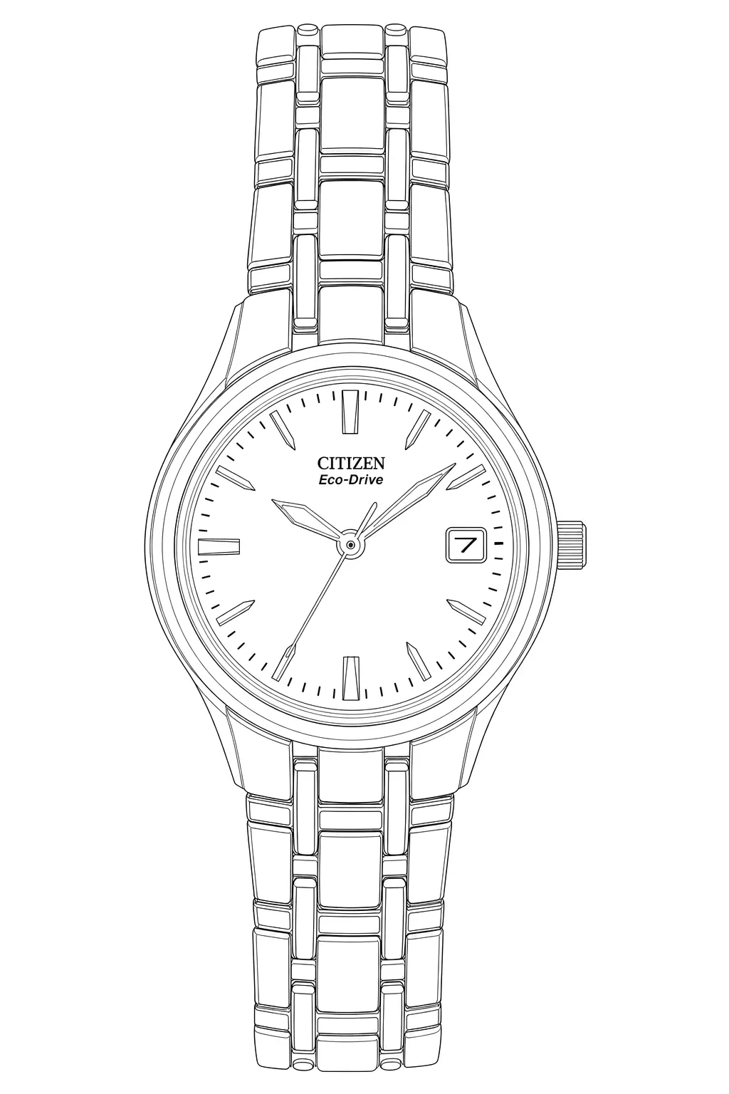 Watch technical diagram