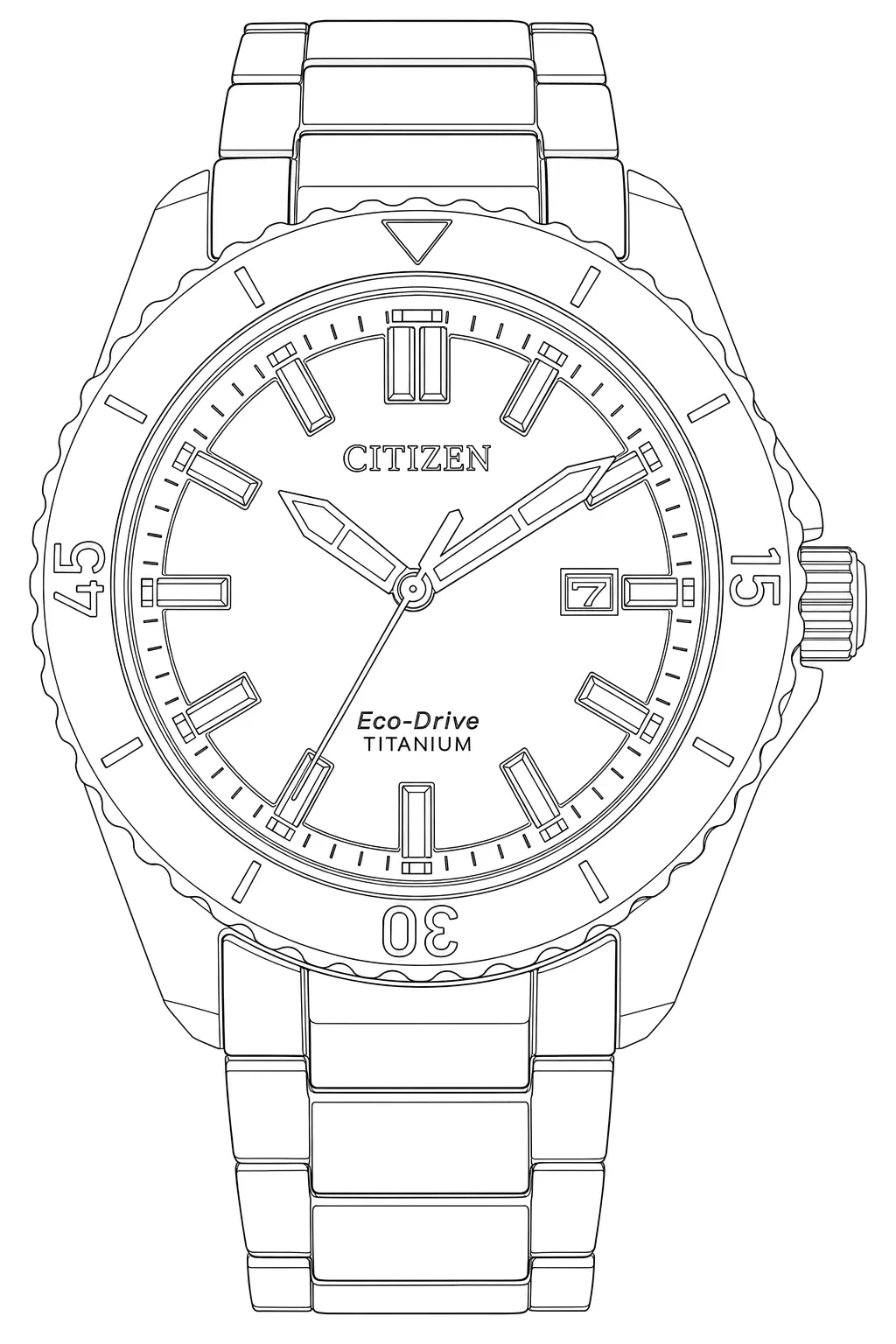 Watch technical diagram