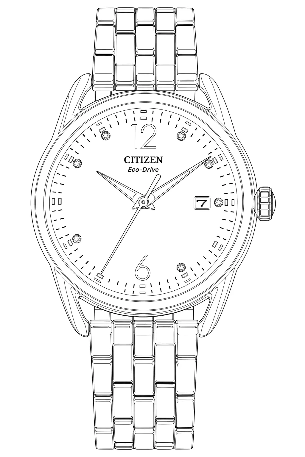 Watch technical diagram