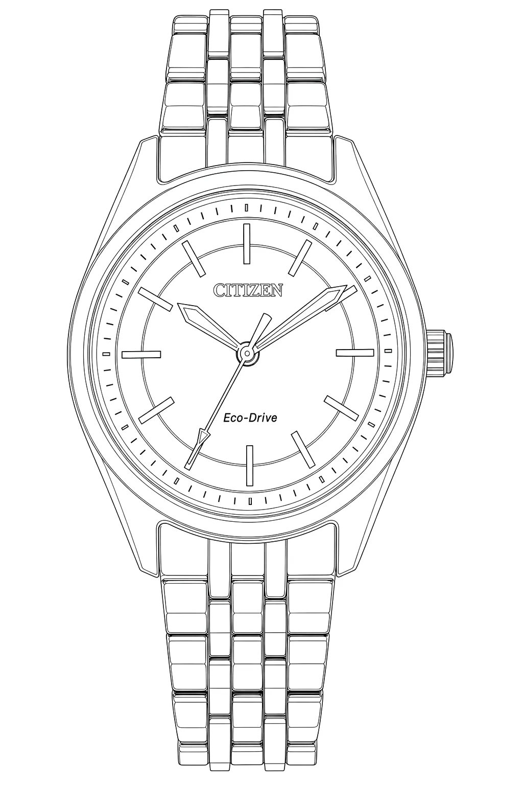 Watch technical diagram