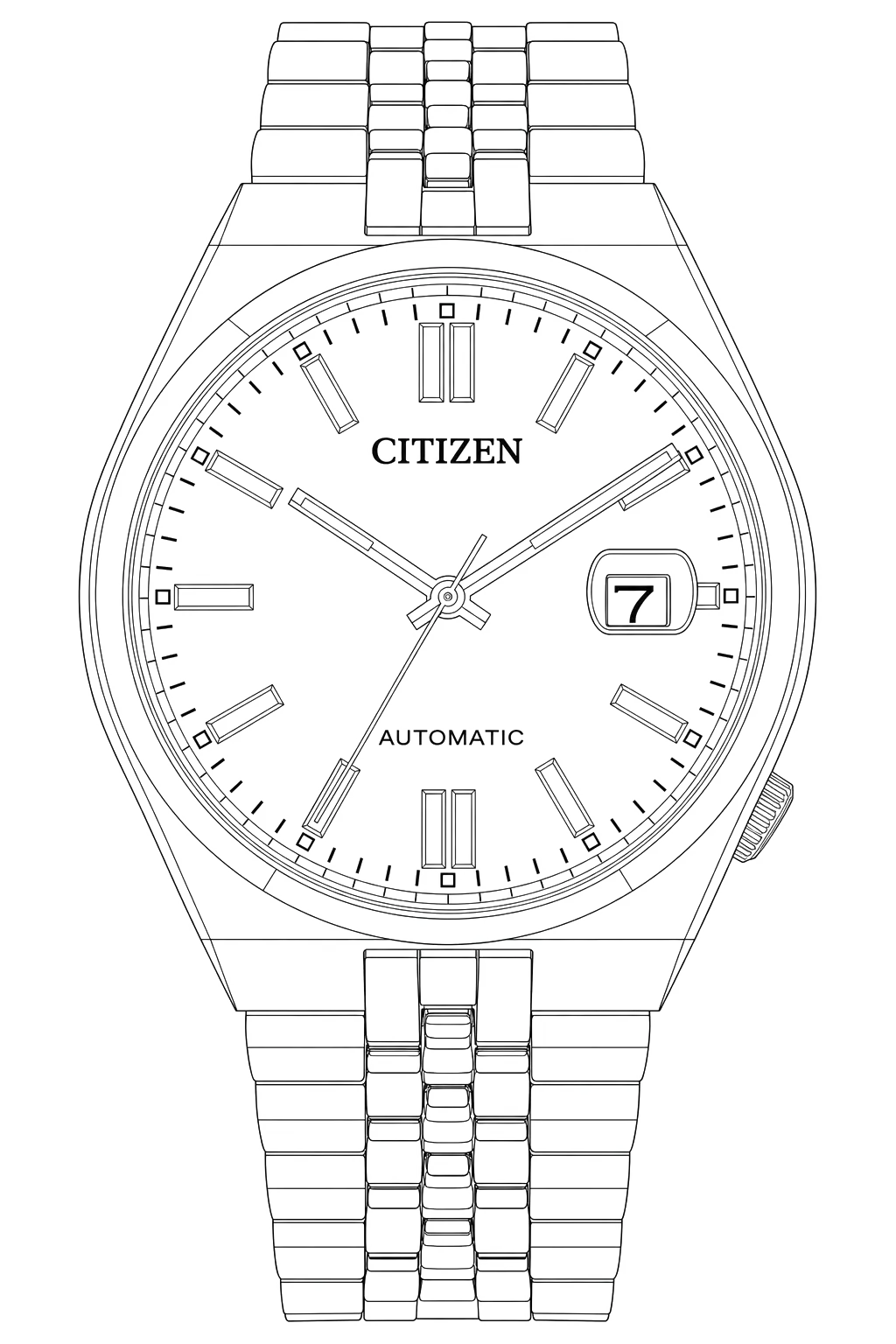 Watch technical diagram