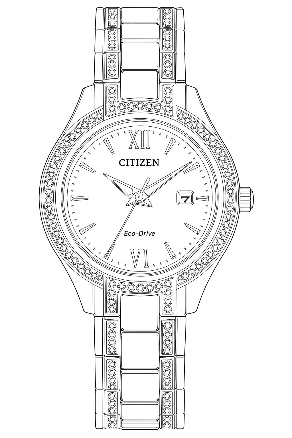 Watch technical diagram