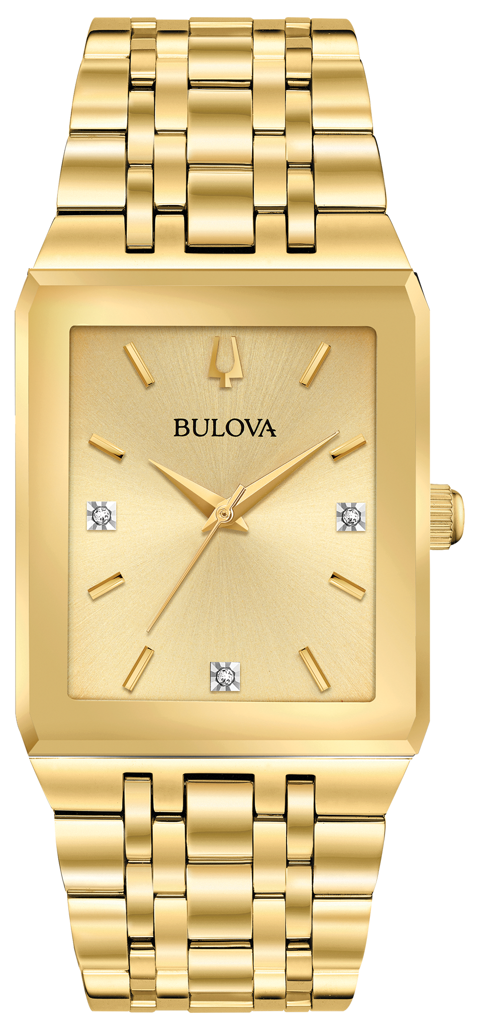 bulova mens automatic two tone stainless steel bracelet watch 98a199