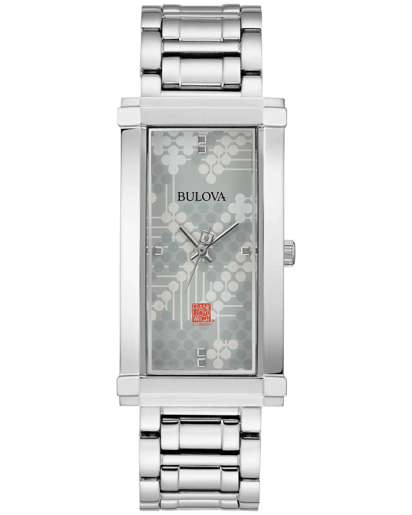 Bulova Gray Dial Stainless Steel Bracelet Pattern #106 96L286 — Gray