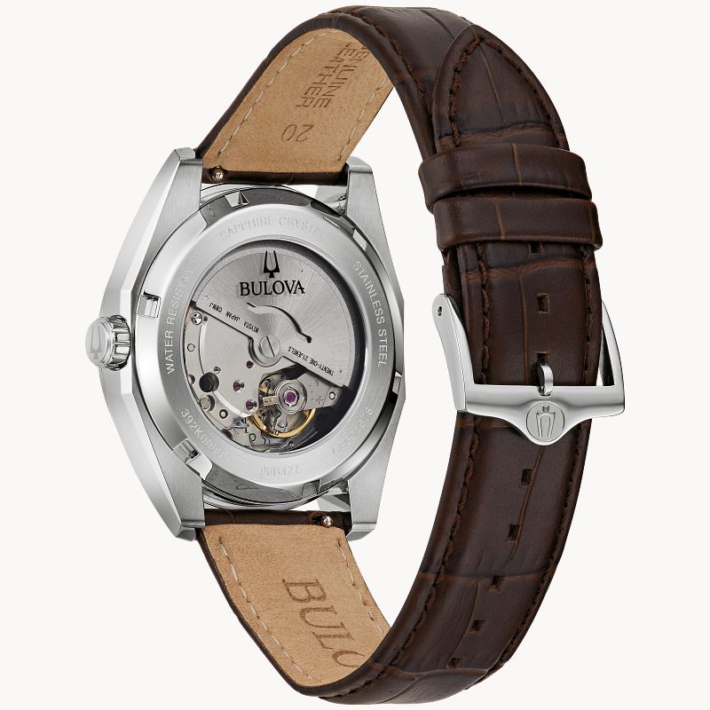 Green Dial Leather Strap Surveyor 96B427 | Bulova Green Dial Leather Strap Surveyor 96B427 | Bulova
