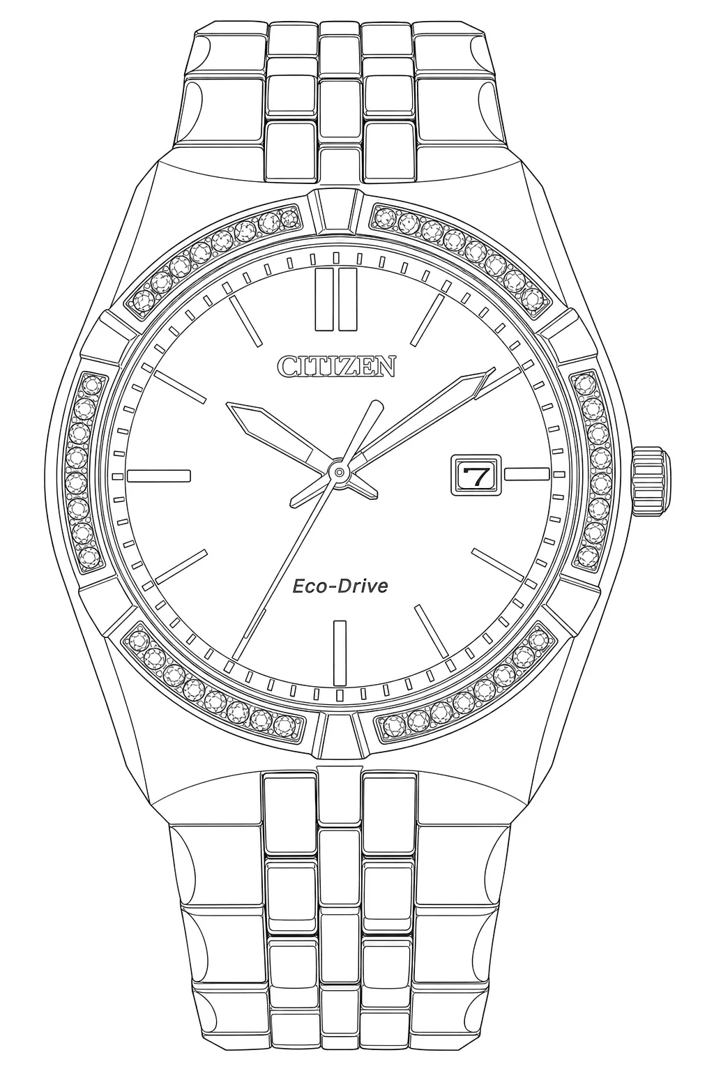 Watch technical diagram