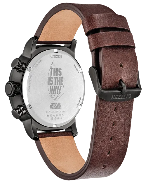 Mandalorian Gray Dial Leather Strap CA0857-09W | CITIZEN Mandalorian Gray Dial Leather Strap CA0857-09W | CITIZEN