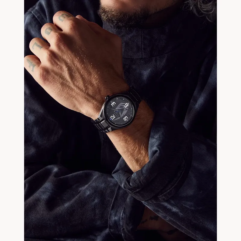 Mandalorian Black Dial Stainless Steel Bracelet AW2045-57W CITIZEN