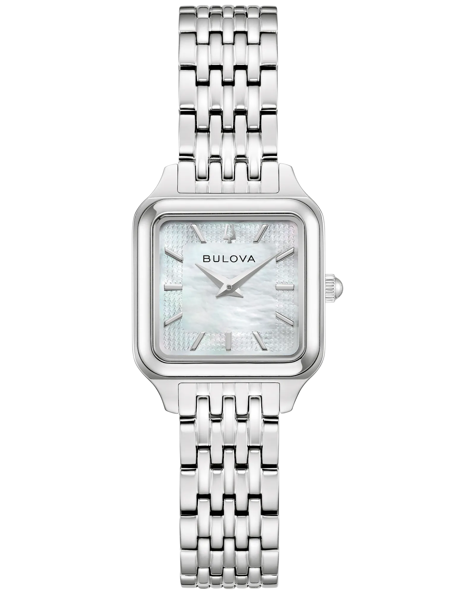 Bulova White Dial Stainless Steel Bracelet Sutton 96L357 — White