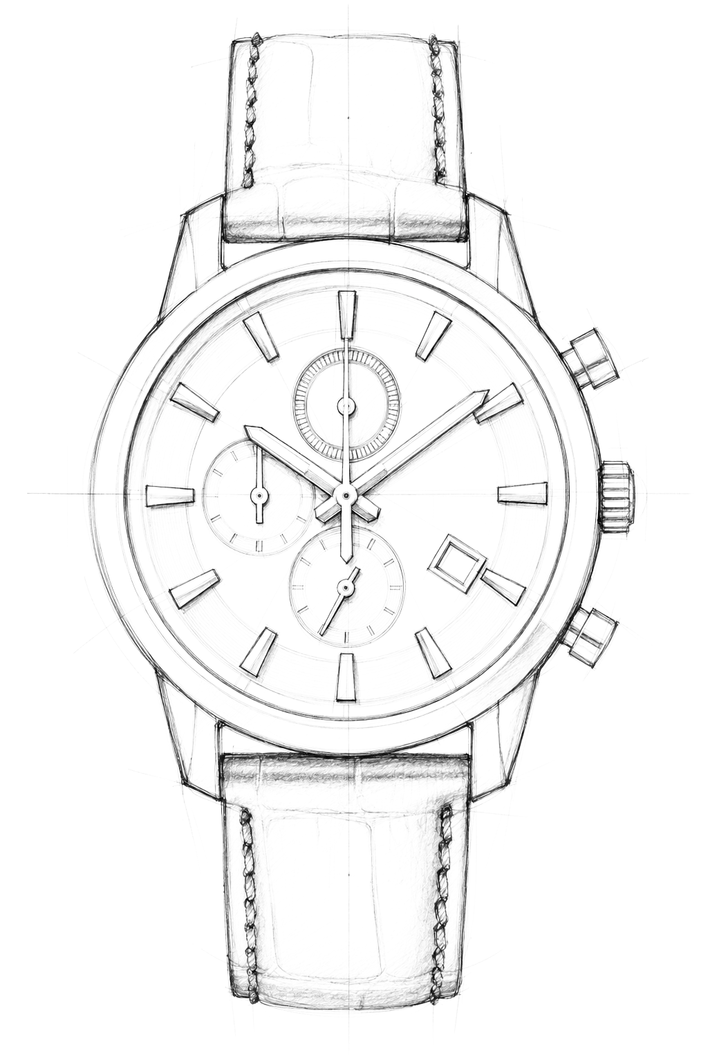 Watch technical diagram