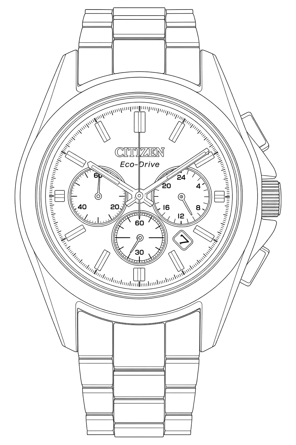 Watch technical diagram