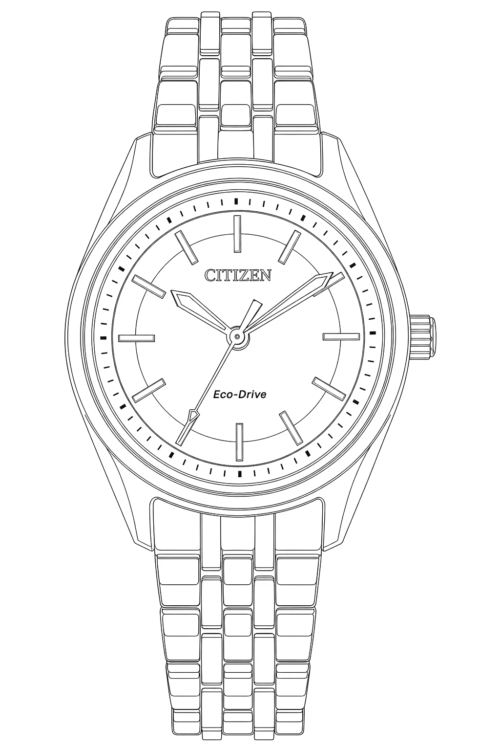 Watch technical diagram