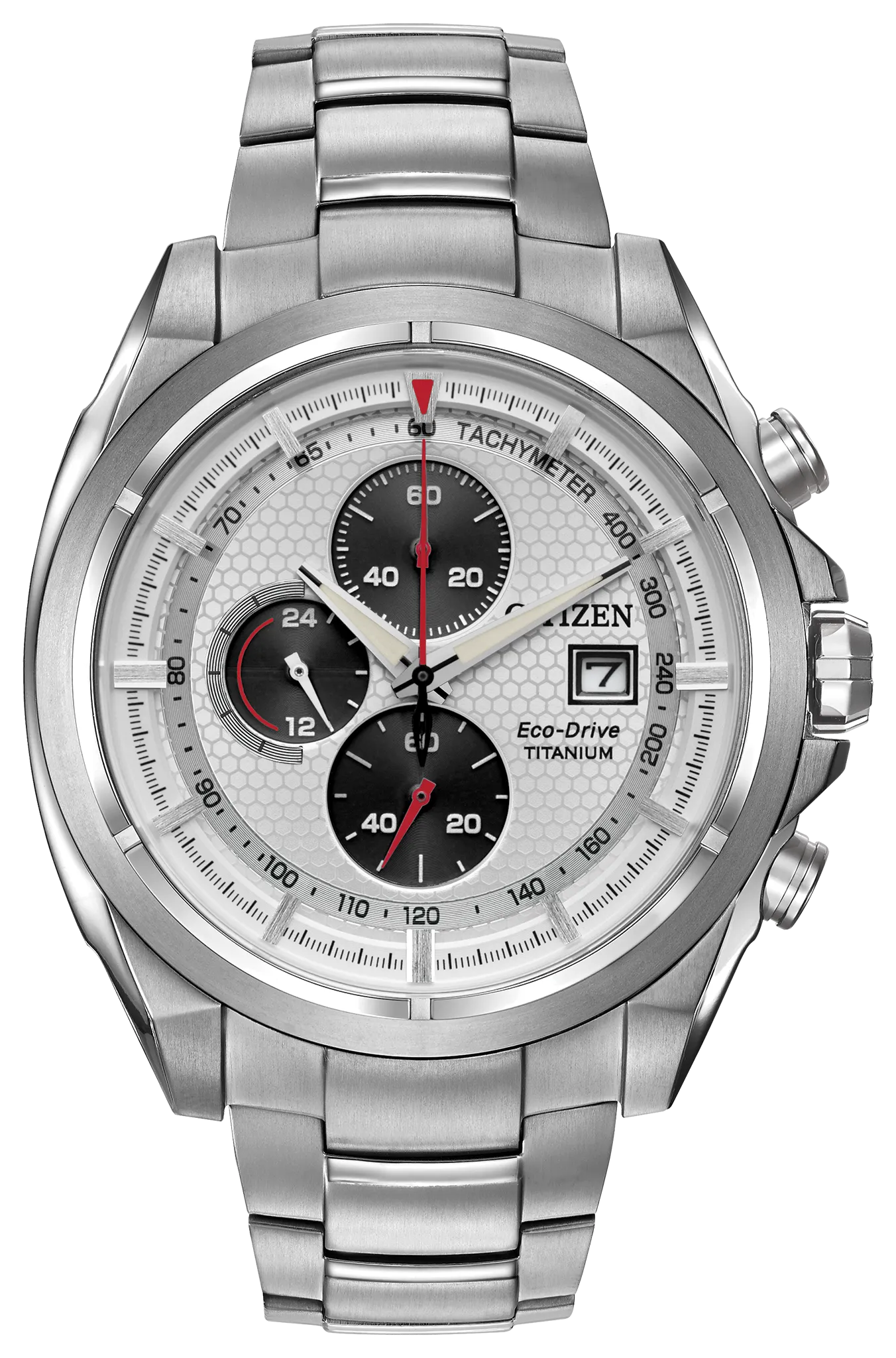 シャチ Citizen Zenshin Super Titanium Chronograph with Salmon Dial