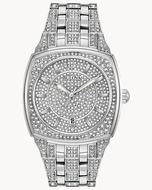 Bulova pave crystal watch discount