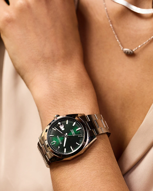 Green Dial Stainless Steel Bracelet Surveyor 96B429 | Bulova Green Dial Stainless Steel Bracelet Surveyor 96B429 | Bulova