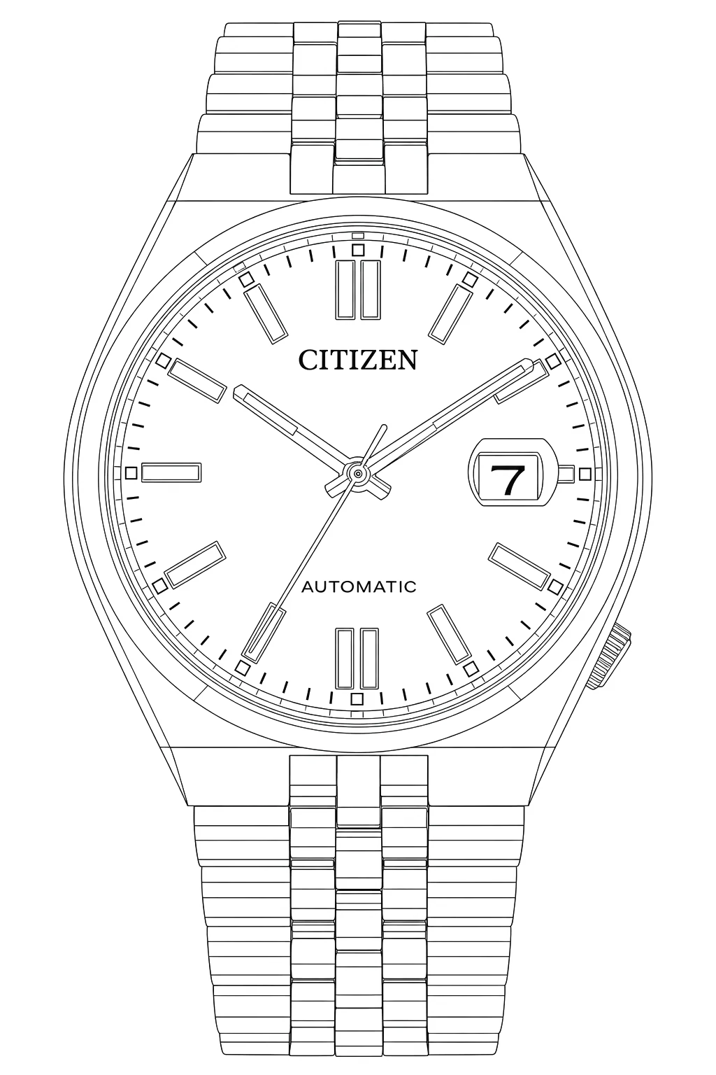 Watch technical diagram