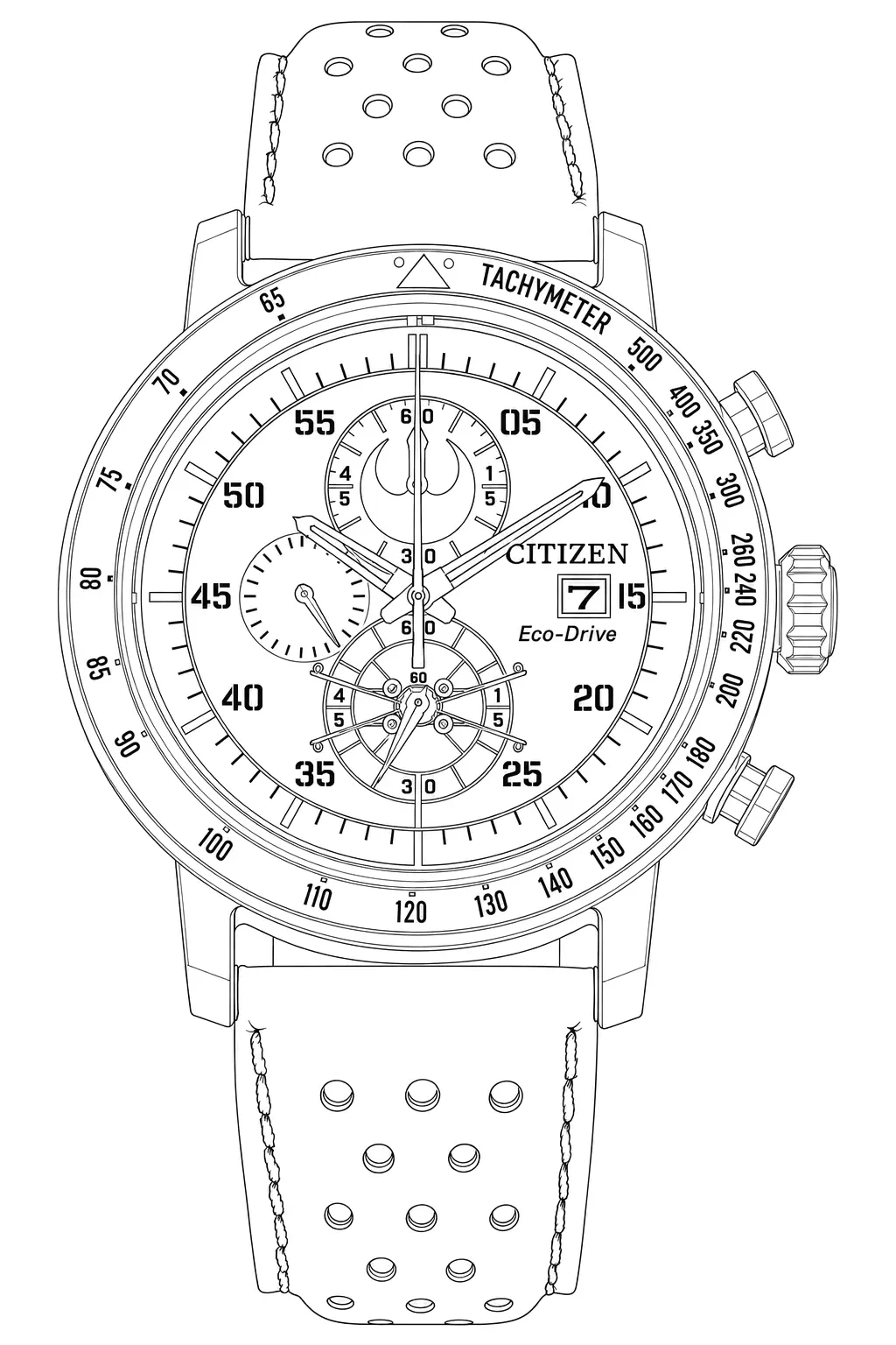 Watch technical diagram