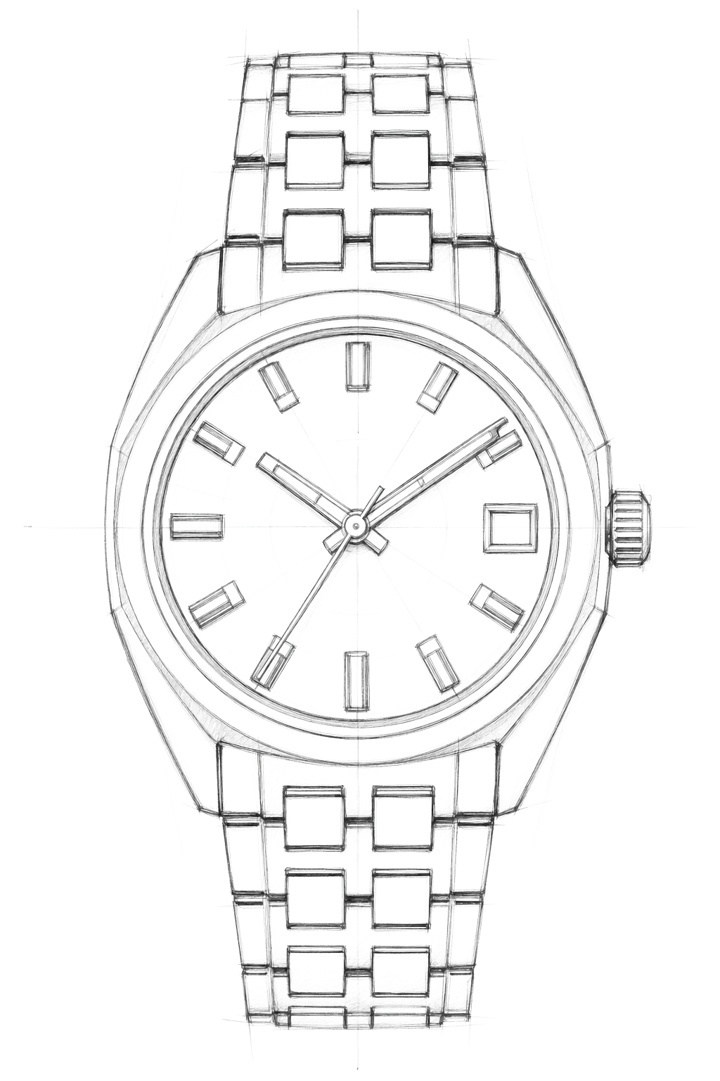 Watch technical diagram