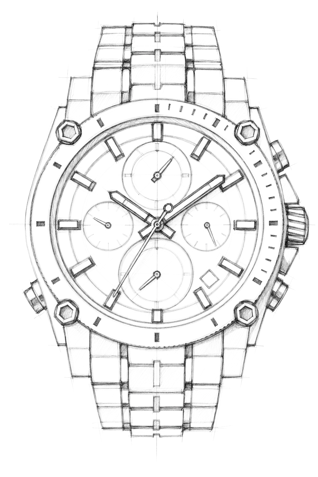 Watch technical diagram